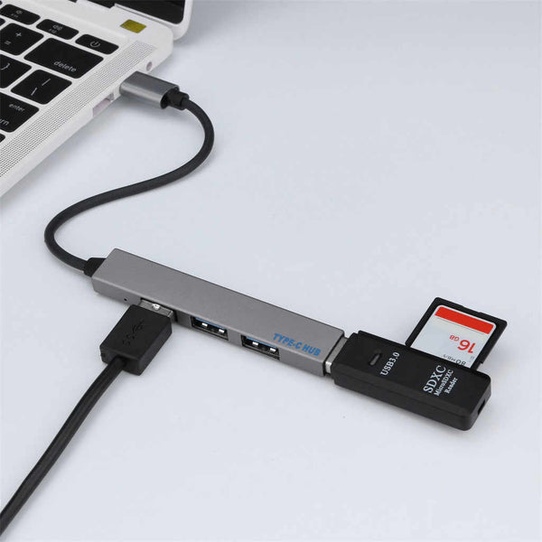 Type-C 4 Port USB Hub for Android PC Pros