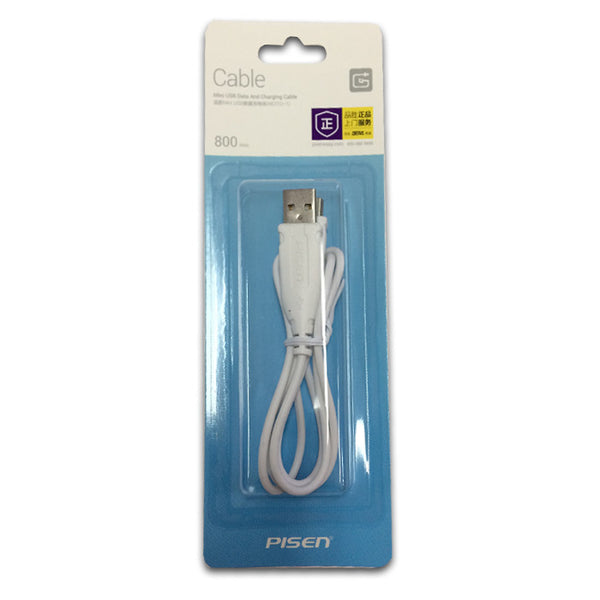 Pisen Mini USB Data and Charging Cable 800mm