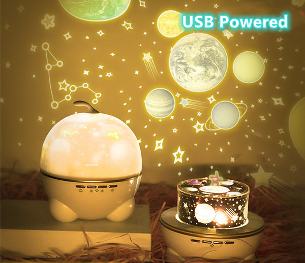 LED Galaxy Projector Night Light for Kids Baby Bedroom