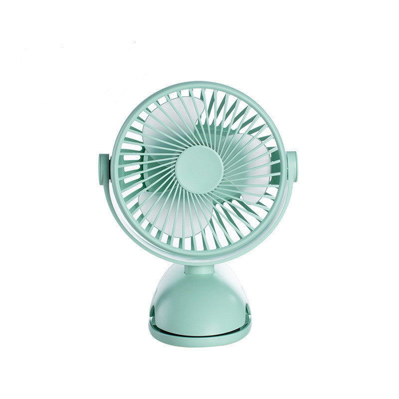 Portable Mini Fan Travel Rechargeable USB Clip On Desk Bed Fan Gadgets