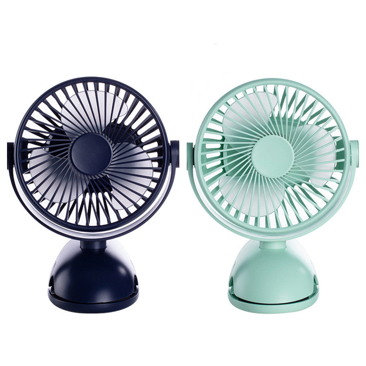 Portable Mini Fan Travel Rechargeable USB Clip On Desk Bed Fan Gadgets