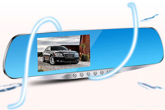 HD 1080P Dual Dashcam Car Reversing Mirror Type