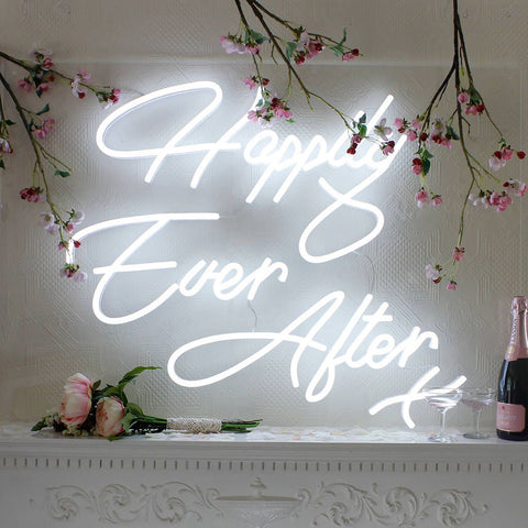 12V Happily Ever After LED Sign Neon Light for Wedding