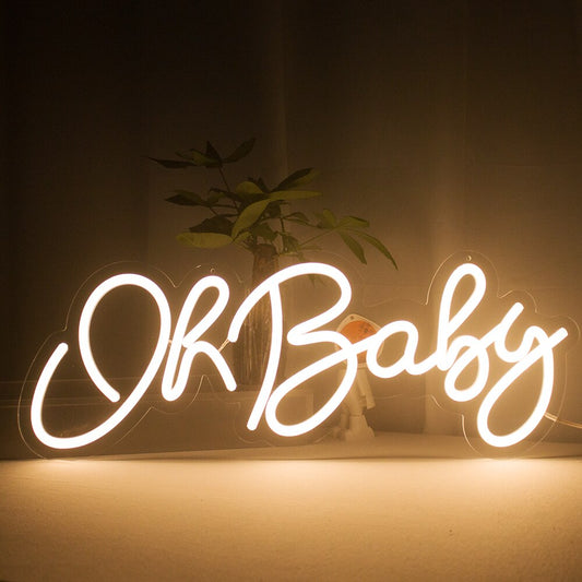 ' Oh Baby ' 12V LED Sign Neon light for Baby shower Wedding Decor