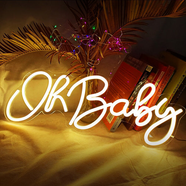 ' Oh Baby ' 12V LED Sign Neon light for Baby shower Wedding Decor