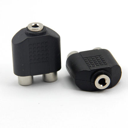 RCA Y Plug Female to Dual Female Adapter