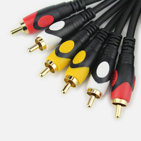 1.8m 3 RCA Male to Male Composite AV Cable