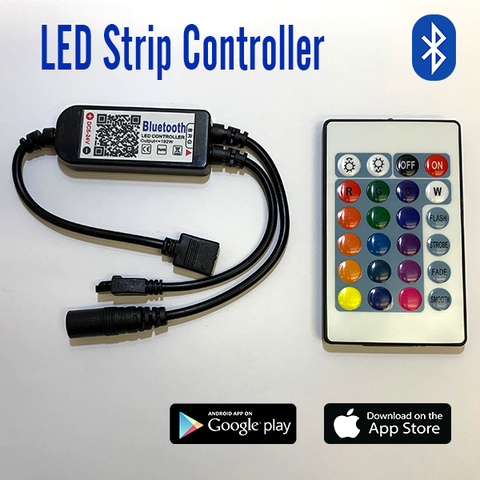 Smartphone RGB Bluetooth Lighting Controller for LED Strips for Car Pros