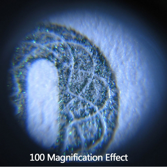 Microscope 100x Illuminant Magnifier Lens