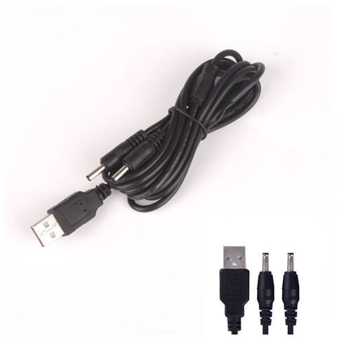 USB to Dual 5.5 mm 2.1 mm Jack 5 Volt DC Charging Mains Power cable