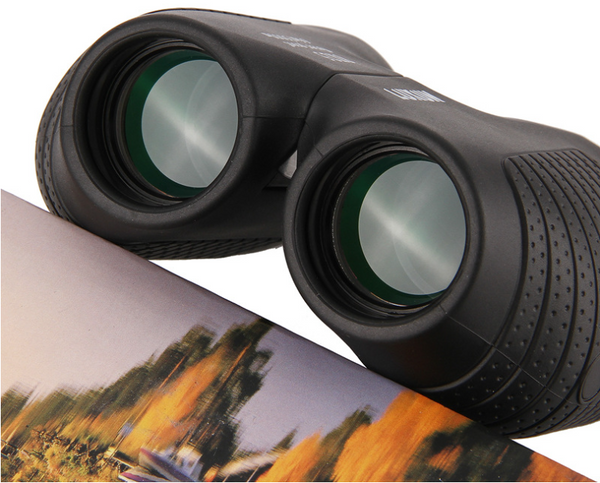 Auto zoom Foldable Binoculars 10x25 BAK4 Prism Hunting Birding Telescope Scope