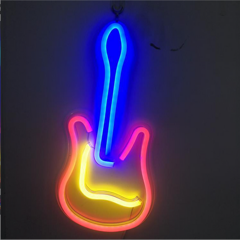 Guitar Neon LED sign USB powered