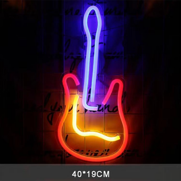 Guitar Neon LED sign USB powered