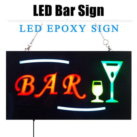 Epoxy BAR LED Sign 43cm x 23cm DC 12V