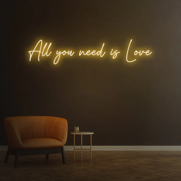 'All you need is Love' LED Sign Neon Light Wedding Home Decoration