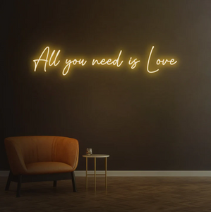 'All you need is Love' LED Sign Neon Light Wedding Home Decoration