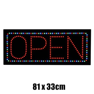 Epoxy Resin OPEN LED Sign 81x33cm