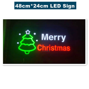 Merry Christmas LED Sign 48cm*24cm