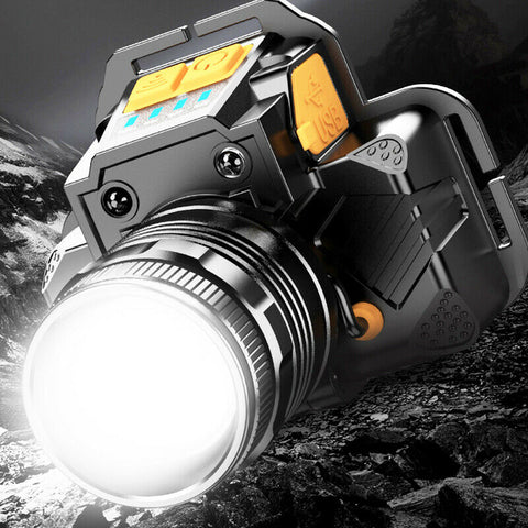 SUPERFIRE Zoom Headlamp Rechargeable Bicycle Light Powerful Headlight Torch HL58