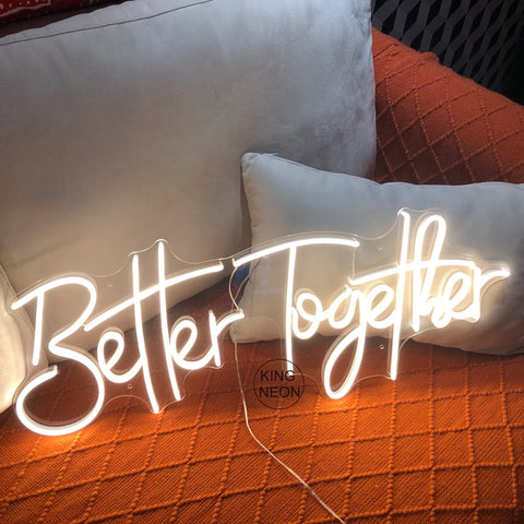 Large Better Together Neon Light LED Sign 12V Super Bright