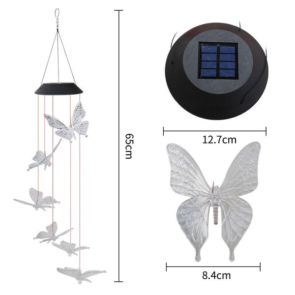 Solar Powered Wind Chimes LED Lights for Outdoor Garden for Party Pros