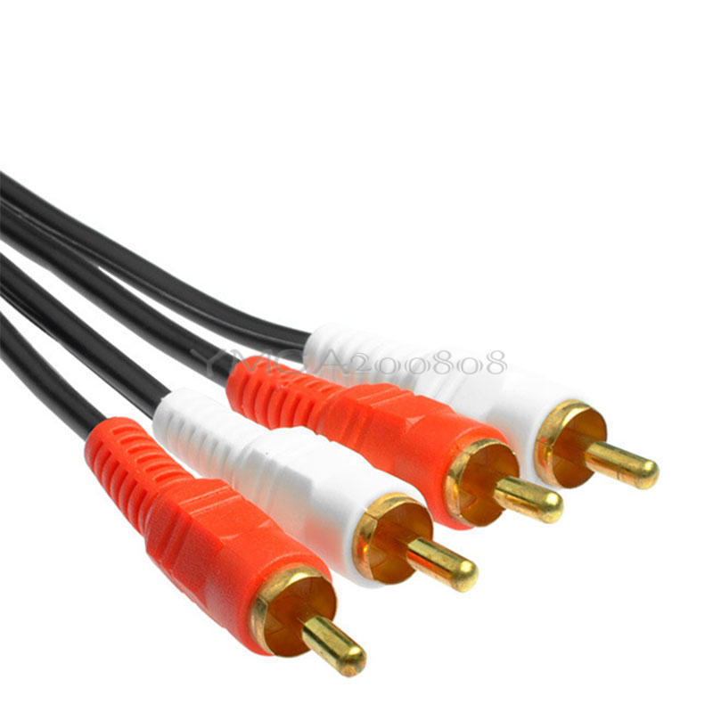 1.5m  Audio AV cable - 2 rca to 2 rca - Red and White