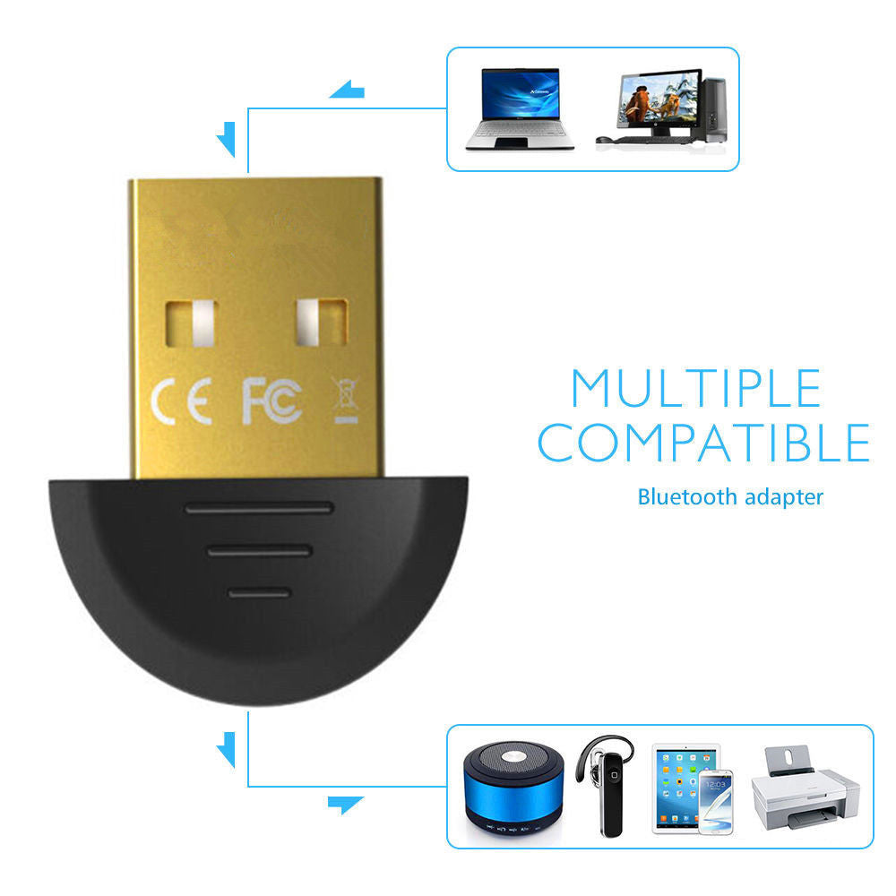 USB Bluetooth CSR Wireless Mini Dongle for PC Pros