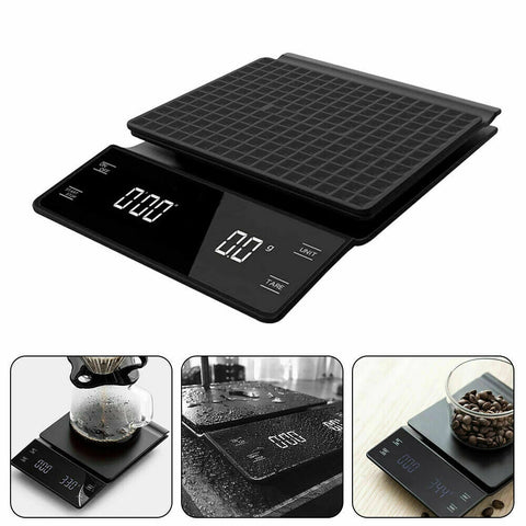 Accurate Electric Kitchen Scale Coffee Scale With Timer 3kg/0.1g