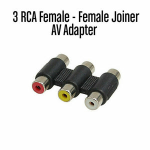 3 RCA Female - Female Adapter