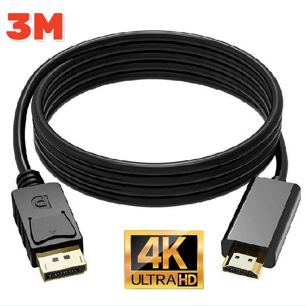 Displayport DP to HDMI Cable Male to Male HD 4K 1080P