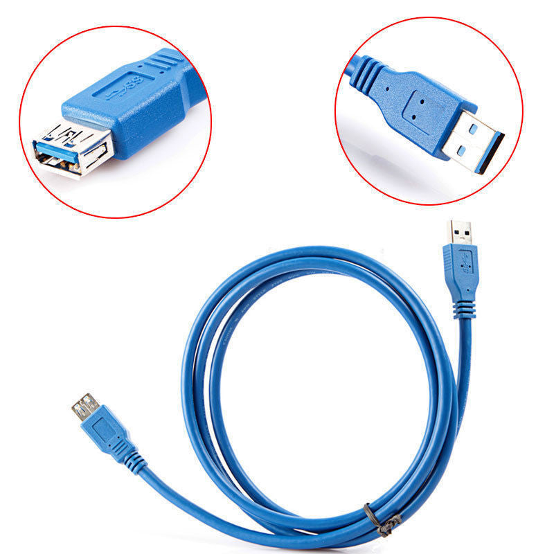 USB 3.0 Extension Super Speed Data Male to Female Cable