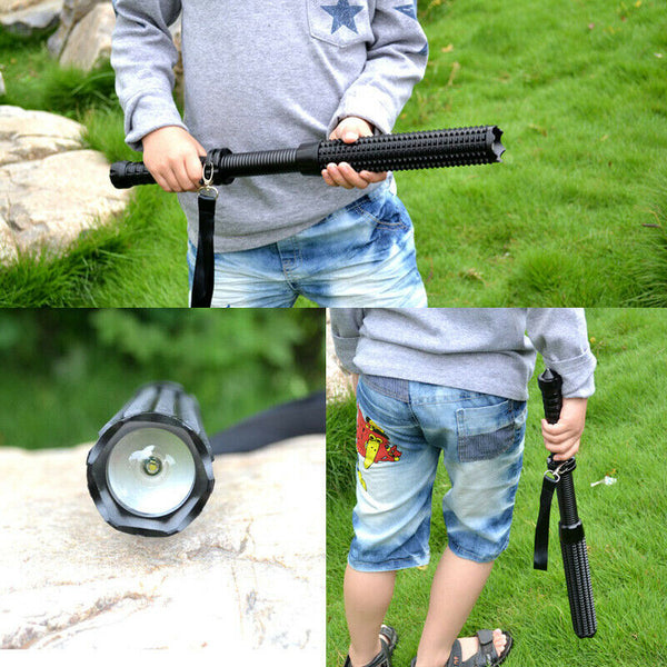 Rechargeable Bright Extendable Torch Security Camping