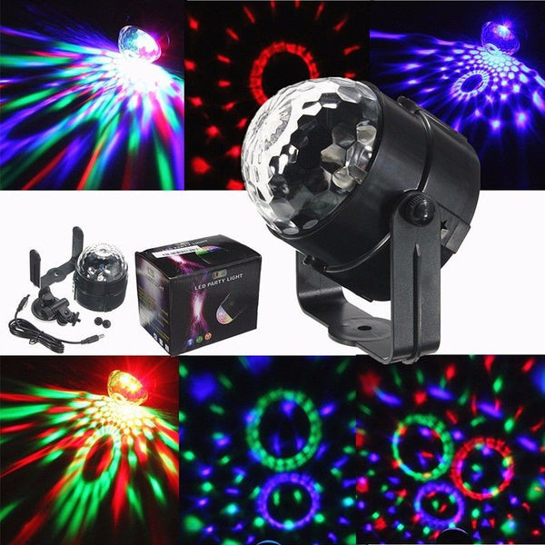 USB Voice-Activated Stage Light Disco Ball and Night lamp