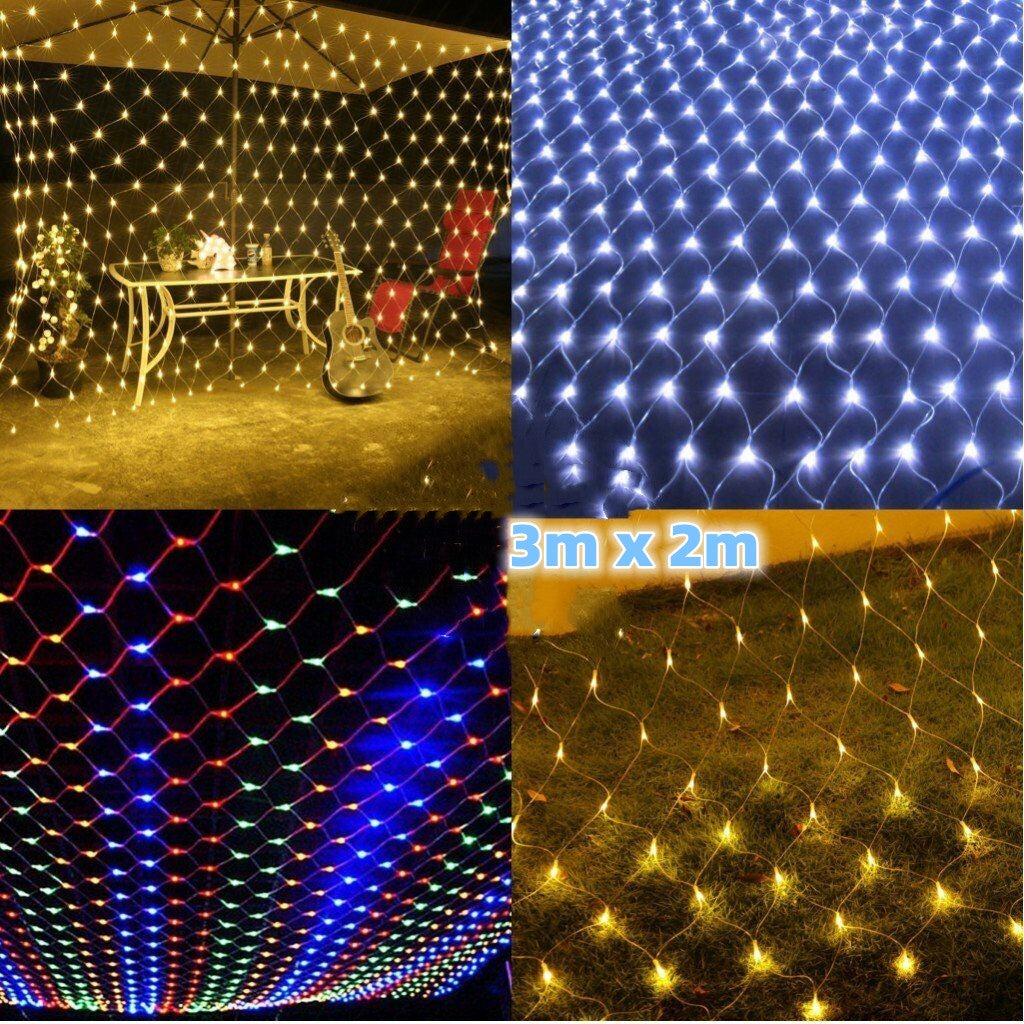 3Mx2M LED Net Fairy Lights Mesh Curtain Joinable 24V – Evertronics