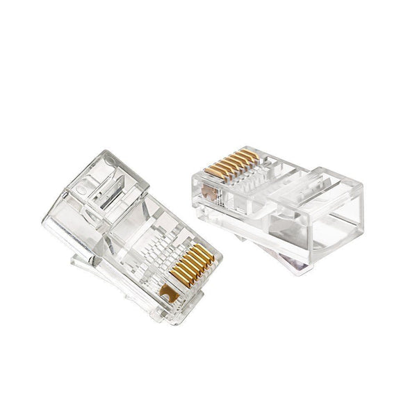 100 x Pcs Cat 5/5e Ethernet RJ45 Crimp Connectors