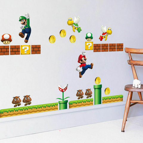 L001 Big Super Mario Wall Stickers