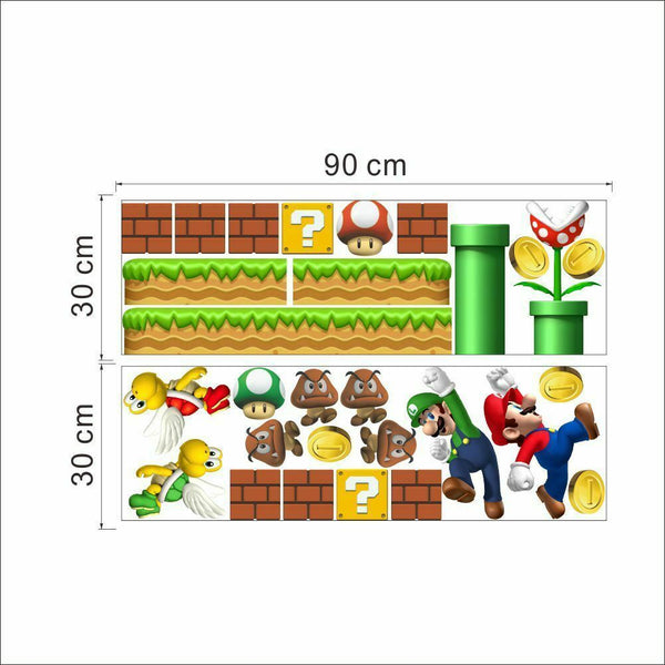 L001 Big Super Mario Wall Stickers