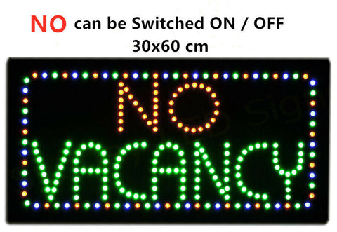 Epoxy NO VACANCY LED Sign Shop Business Restaurant High Quality Board