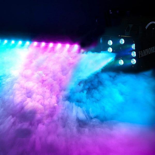 500W Fog Machine Wireless Remote with Full Color LED Lights