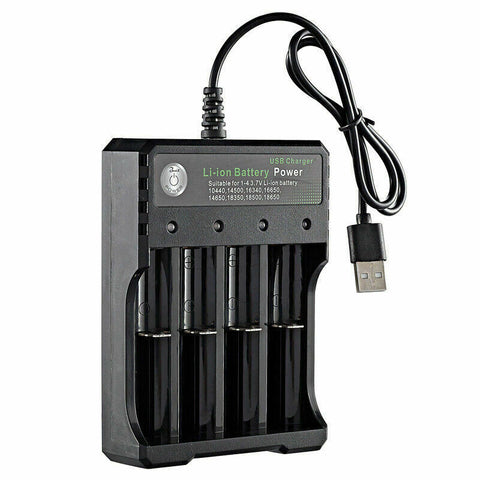 4 Slots USB Battery 18650 charger