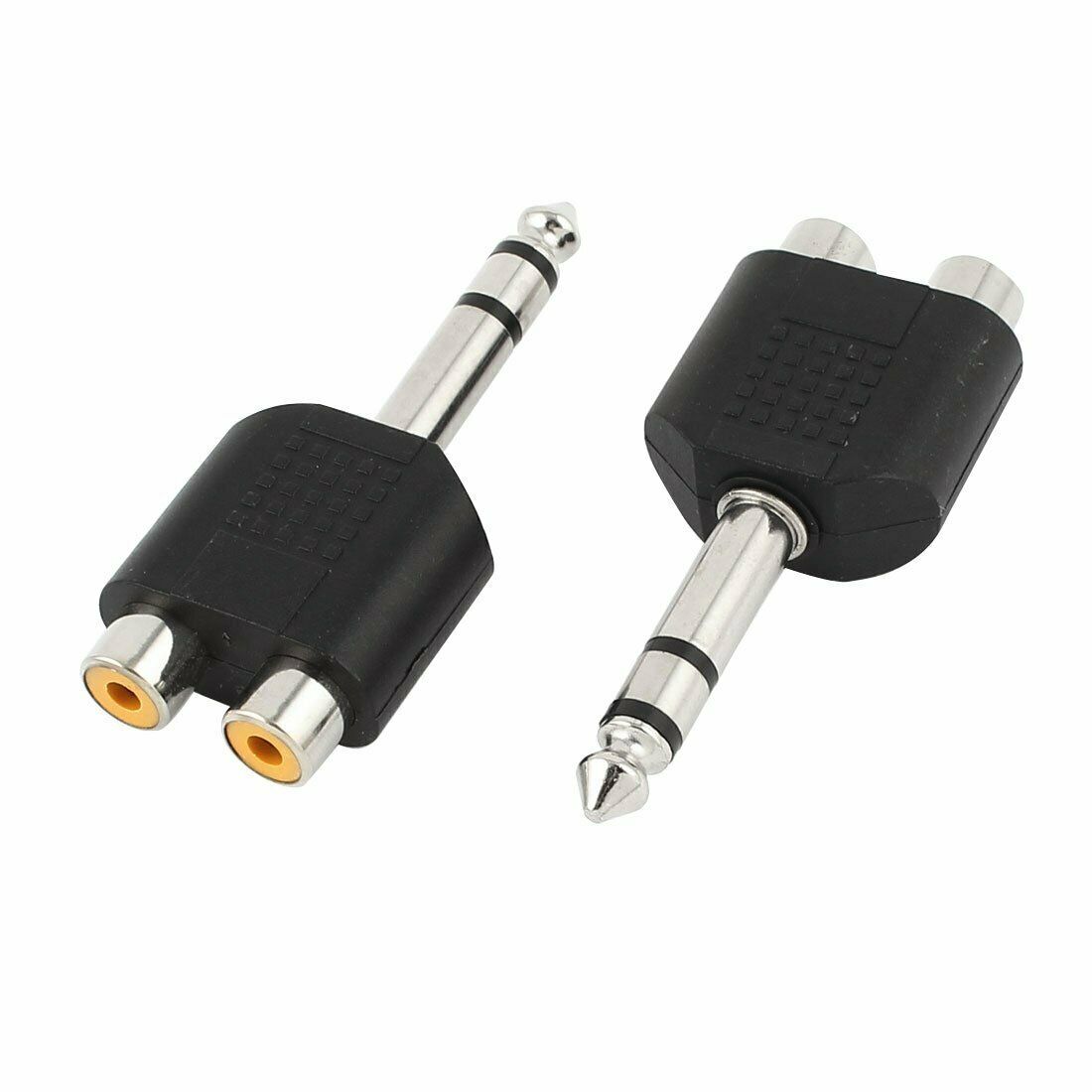 6.5mm Aux Male to 2 RCA Female Adapter