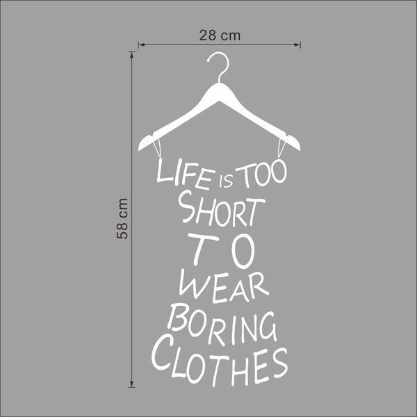 G007 "Life is Short" Wall Stickers