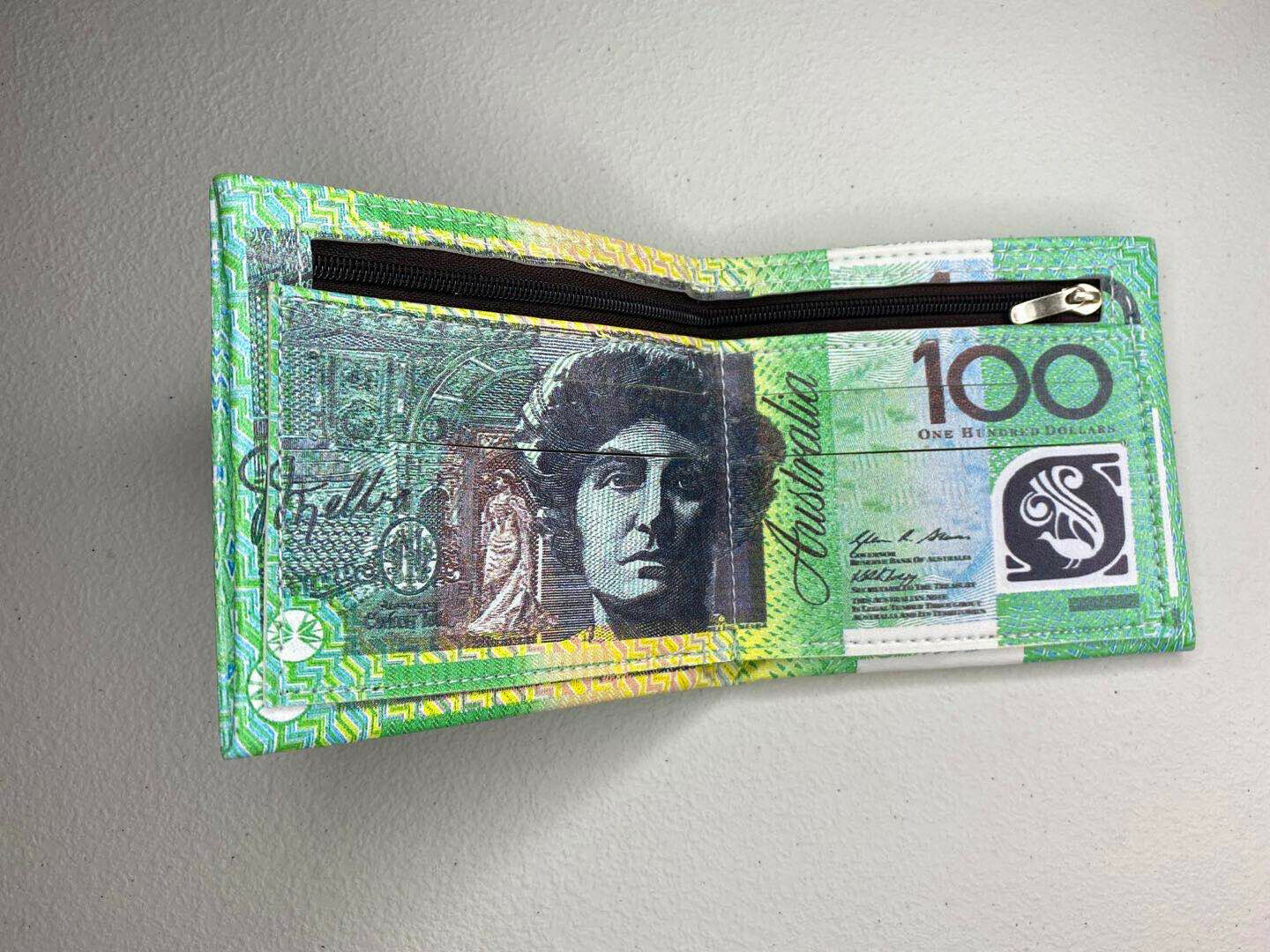 $100 Australian Note Wallet Gadgets