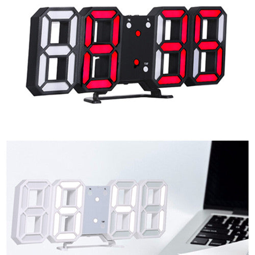 3D LED Digital Wall/Table Clock Alarm Gadgets