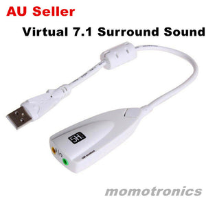 5Hv2 USB Virtual 7.1 Channel 3D Audio External Sound Card Adapter
