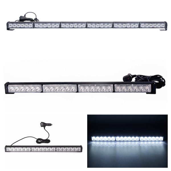 54w-108w 18x 24x 36x LED Spot Light Bar White W/ Lighter Plug 14 Modes For Car Pros