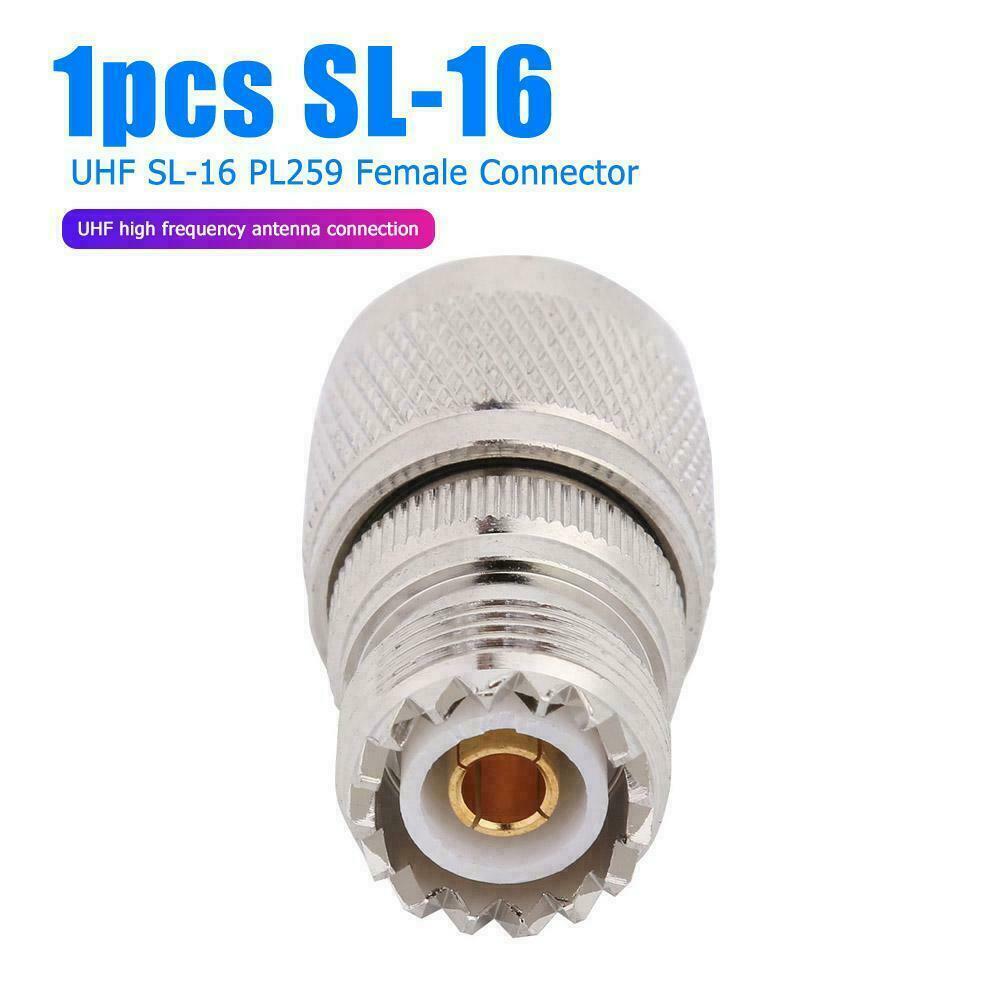 N Type L16 Male Plug to UHF SL-16 PL259 Female RF Coax TV Adapter Connector