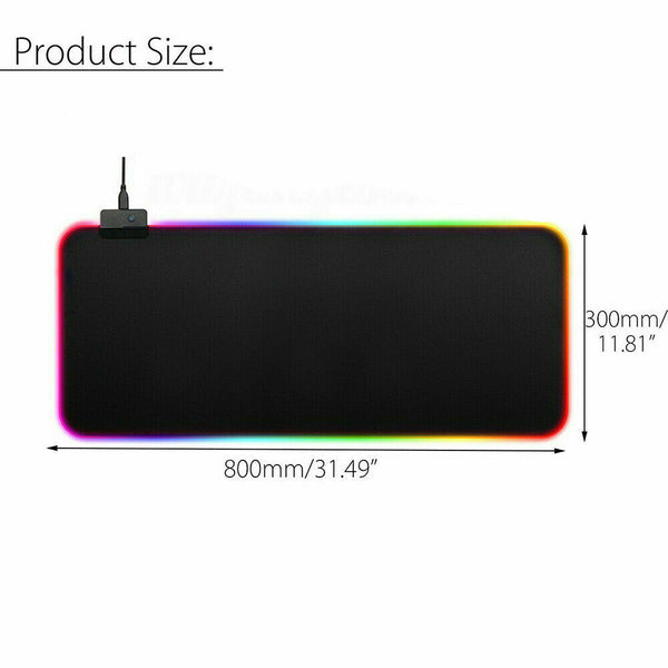 Large RGB LED Gaming Mousepad