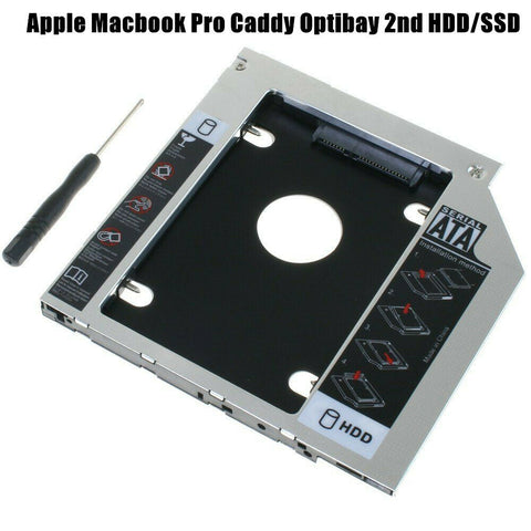 Caddy 2nd HDD/SSD SATA Replace DVD-D Hard Driver 9.5mm for Mac book