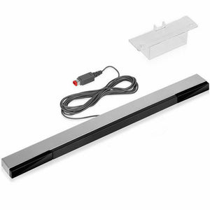Wired Infrared Motion Sensor Bar w/ Stand for Nintendo Wii Wii U Console For PC Pros